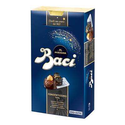 PERUGINA BACI BACIO BIJOU GR 200 DARK CHOCOLATE X 10