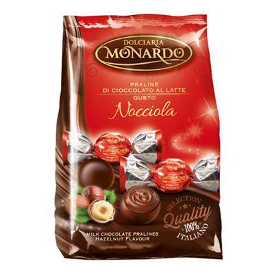 MONARDO GR 100 PRALINE HAZELNUT CHOCOLATES X 20