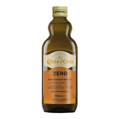 COSTA D'ORO EXTRA VIRGIN OLIVE OIL CL 75 ZERO X 12