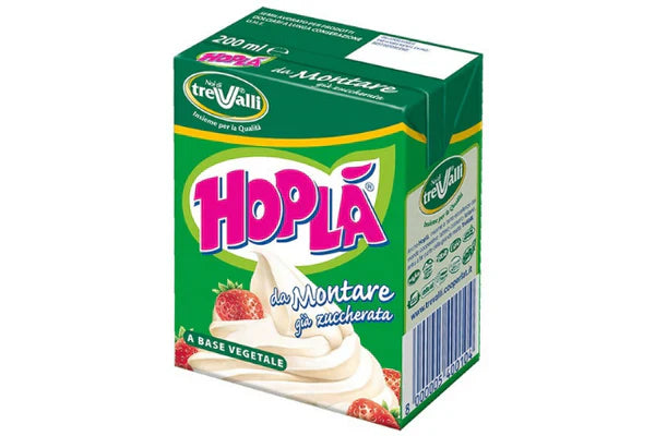 HOPLA' VEGETARIAN CREAM ML 200 WHIPPING NON IDROGENATO X 24