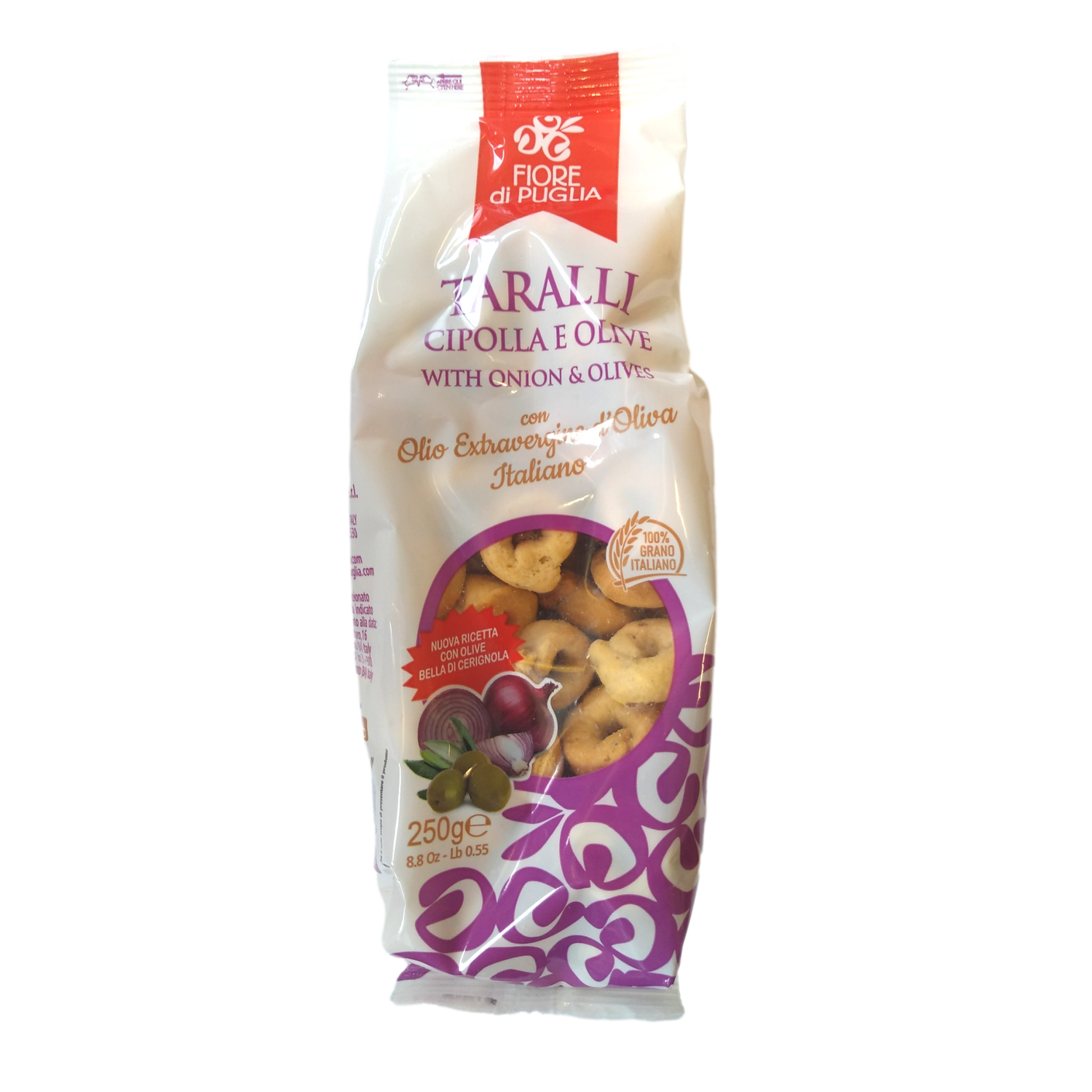 FIORE DI PUGLIA TARALLI GR 250 ONION AND OLIVES X 14