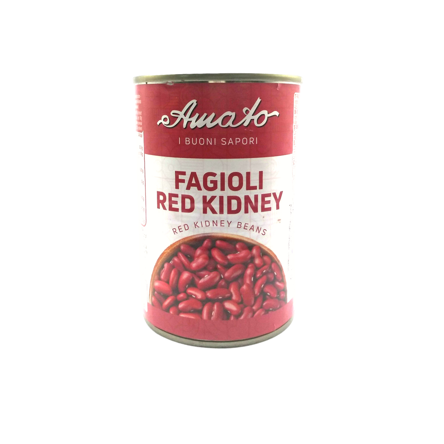 AMATO LEGUMES GR 400 COOKED RED KIDNEY BEANS IN TIN BUONI SAPORI QUALITY X 24