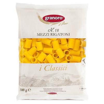 GRANORO PASTA GR 500 MEZZI RIGATONI N 18 X 24