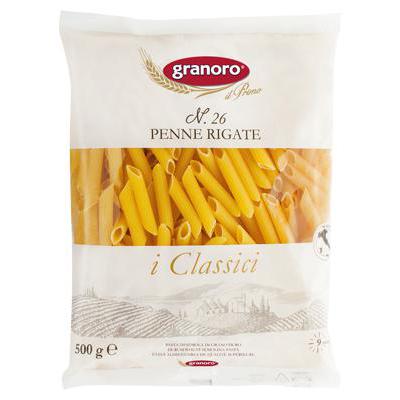 GRANORO PASTA GR 500 PENNE RIGATE N 26 X 24