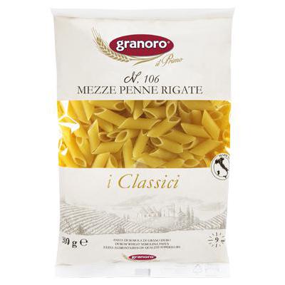 GRANORO PASTA GR 500 MEZZE PENNE RIGATE N 106 X 24