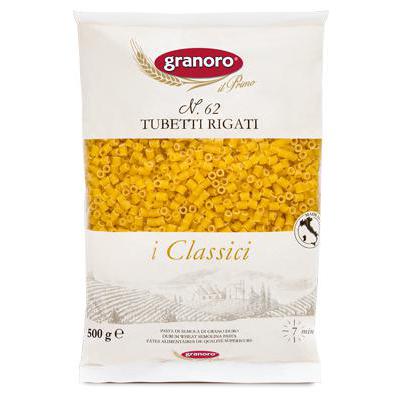 GRANORO PASTA GR 500 TUBETTI RIGATI N 62 X 24