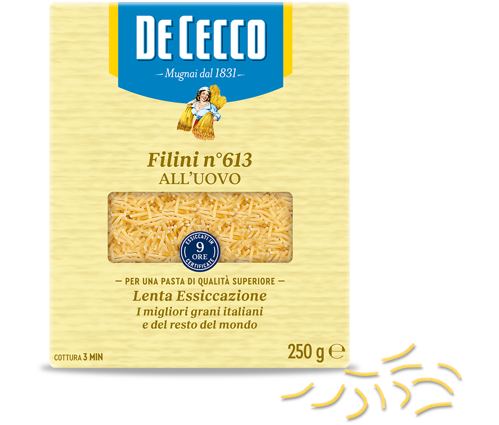 DE CECCO SMALL EGG PASTA GR 250 FILINI N 73 X 24