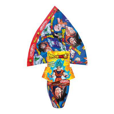 DOLFIN EASTER EGG GR 220 MILK CHOCOLATE DRAGON BALL X 14