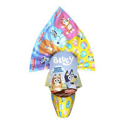 DOLFIN EASTER EGG GR 220 MILK CHOCOLATE BLUEY X 14