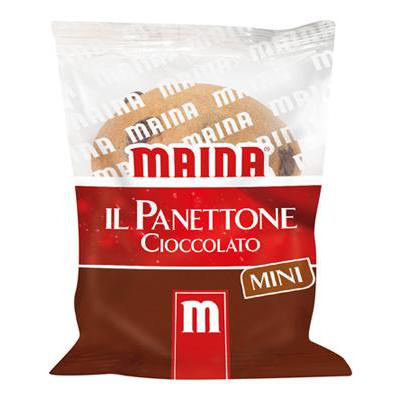 MAINA MINI PANETTONE GR 100 WITH CHOCOLATE IN BAG X 24 PIECES