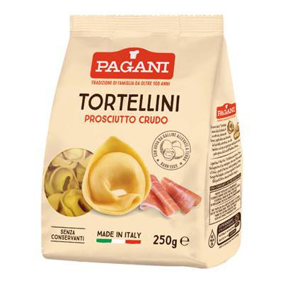 PAGANI PASTA GR 250 TORTELLINI PROSCIUTTO CRUDO HAM X 12