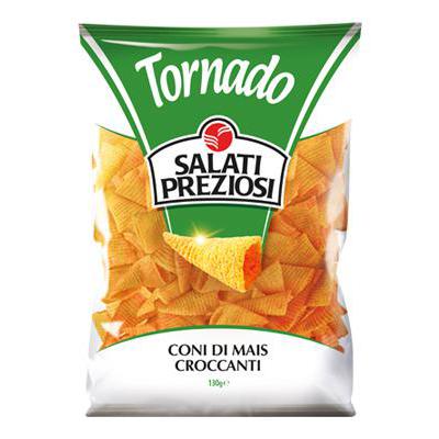 SALATI PREZIOSI CORN CHIPS CRISPS GR 120 CRUNCHY CONES X 10