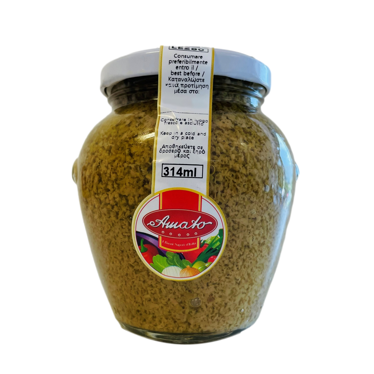 AMATO ML 314 PATE GREEN OLIVES X 12
