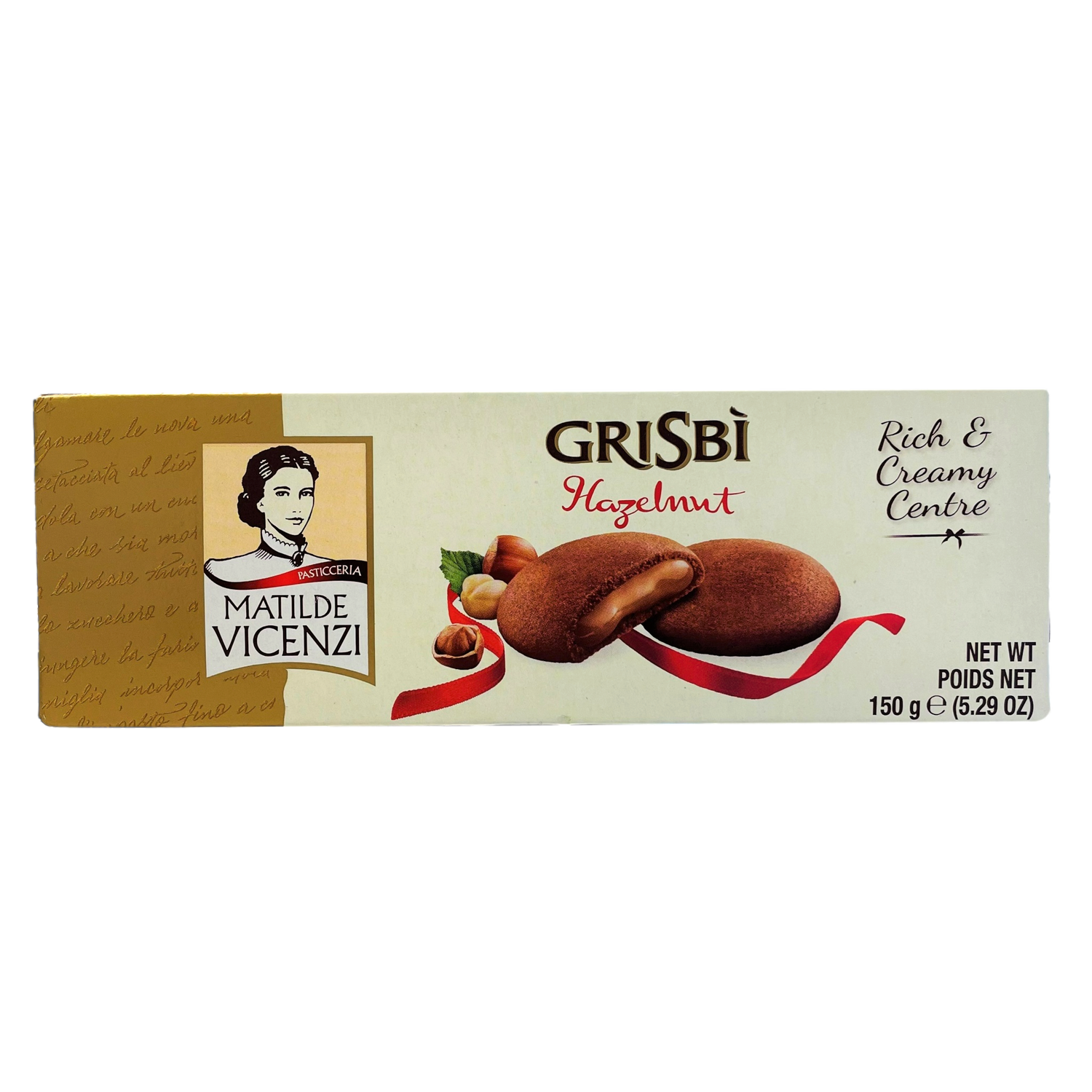 GRISBI COOKIES GR 135 CLASSIC HAZELNUT X 12