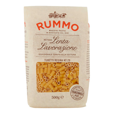 RUMMO PASTA GR 500 TUBETTI REGINA N 29 X 16
