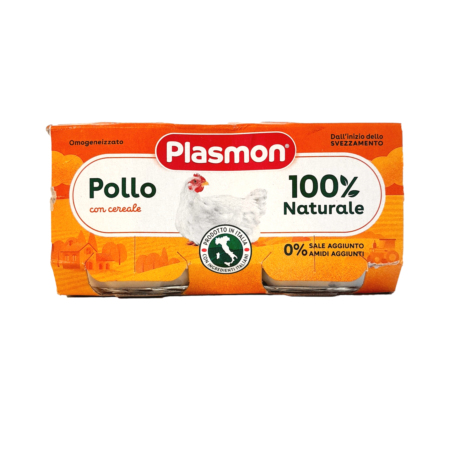 PLASMON BABY FOOD PUREE MEAT GR 80 X 2 CHICKEN X 12