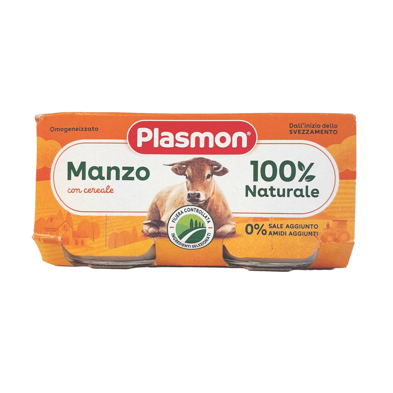 PLASMON BABY FOOD PUREE MEAT GR 80 X 2 BEEF X 12