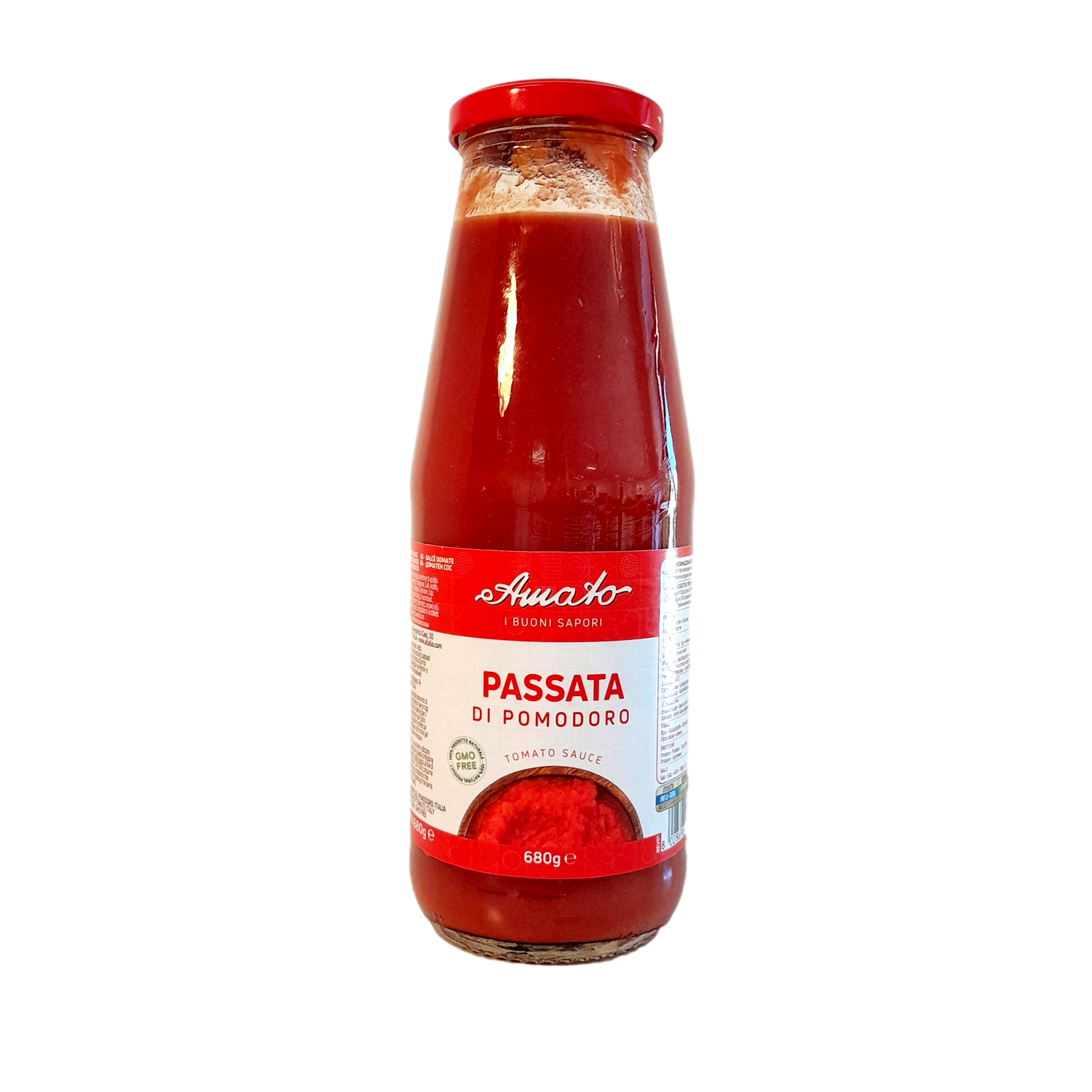 AMATO TOMATO PUREE PASSATA GR 680 BUONI SAPORI QUALITY X 12