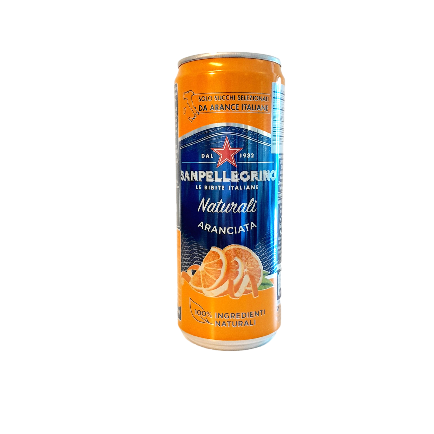 SAN PELLEGRINO CL 33 CLASSIC ORANGE CAN X 24