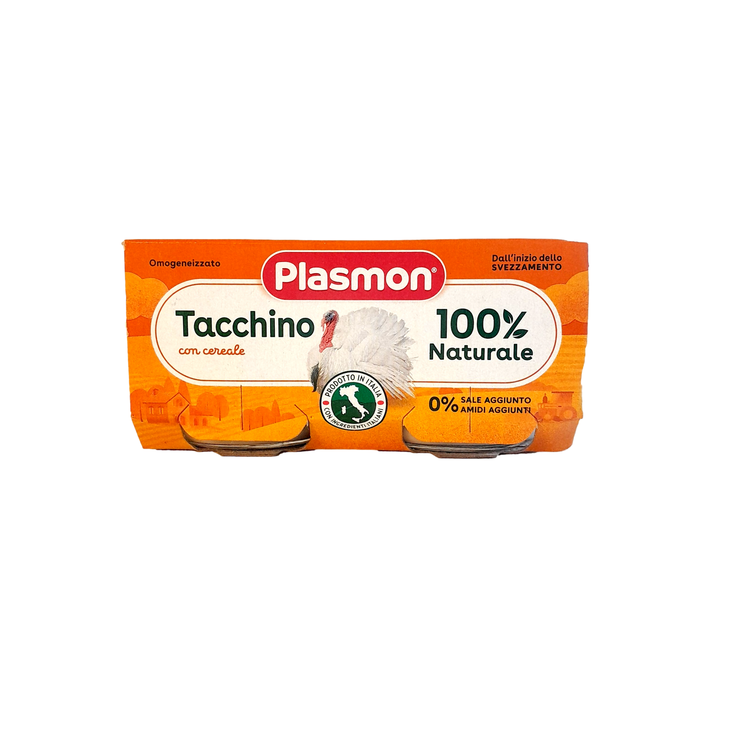 PLASMON BABY FOOD PUREE MEAT GR 80 X 2 TURKEY X 12