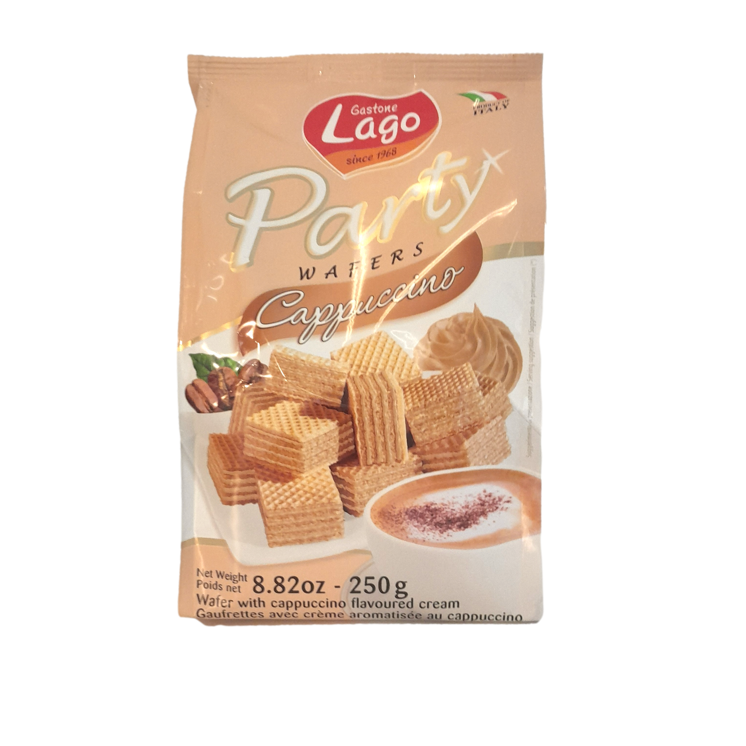 LAGO WAFER GR 250 PARTY CAPPUCCINO X 10