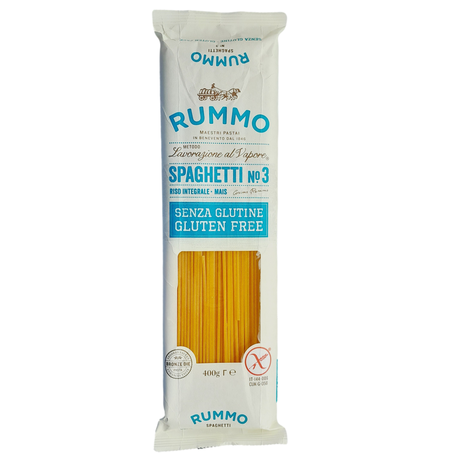 RUMMO PASTA GR 400 GLUTEN FREE SPAGHETTI N 3 X 12