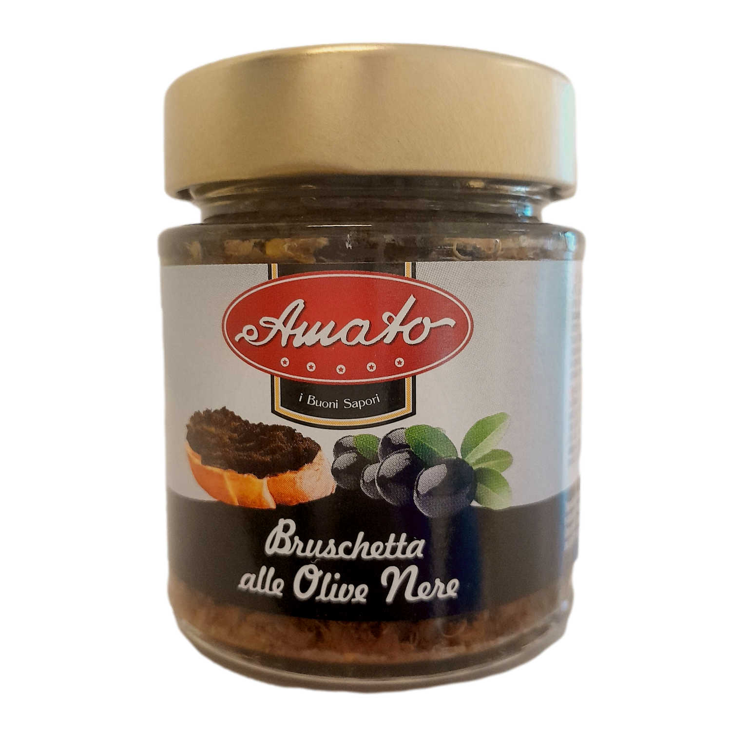 AMATO PATE GR 156 BLACK OLIVES FOR BRUSCHETTA X 12