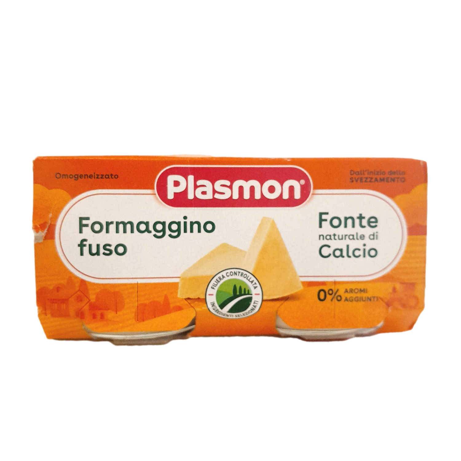 PLASMON BABY FOOD PUREE CHEESE GR 80 X 2 FORMAGGINO X 12