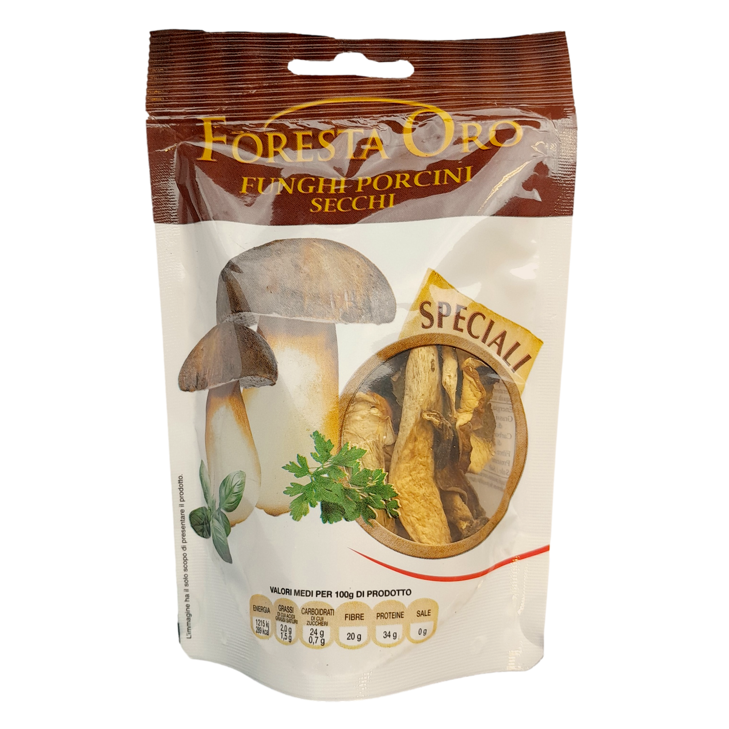 FORESTA ORO DRY PORCINI MUSHROOMS GR 30 X 24