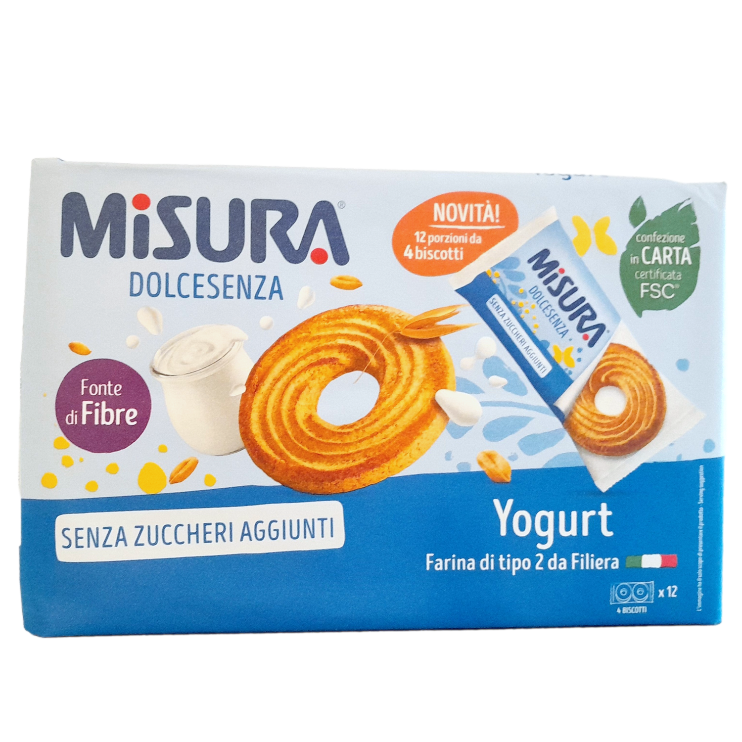 MISURA COOKIES GR 400 YOGURT NO SUGAR X 12