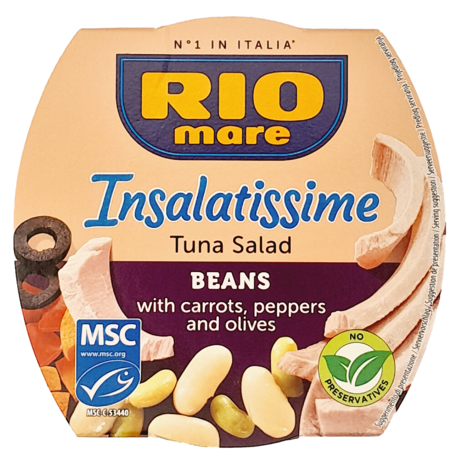RIO MARE INSALATISSIME GR 160 TUNA AND BEANS X 36