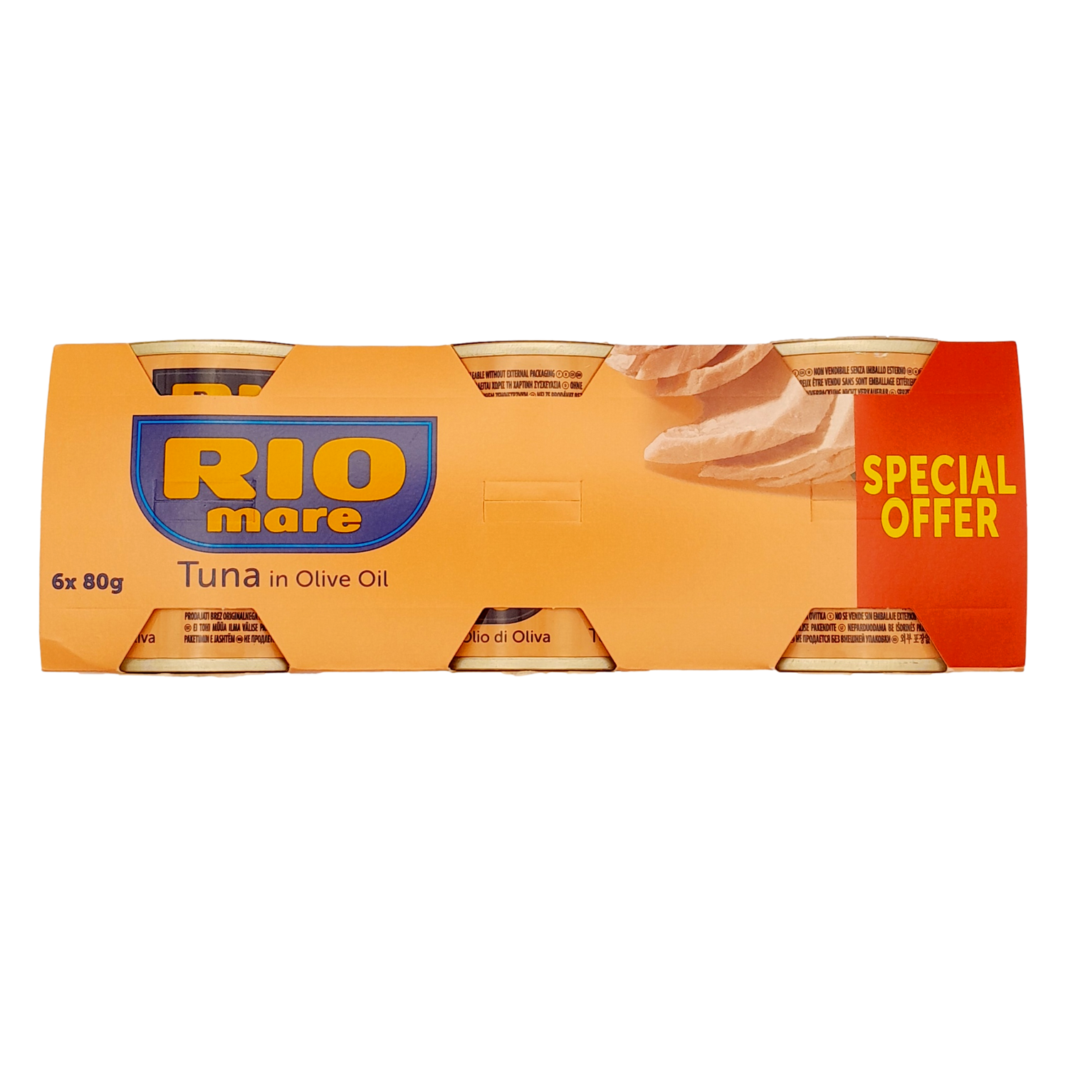 RIO MARE TUNA GR 80 X 6 IN OLIVE OIL IN TIN X 24