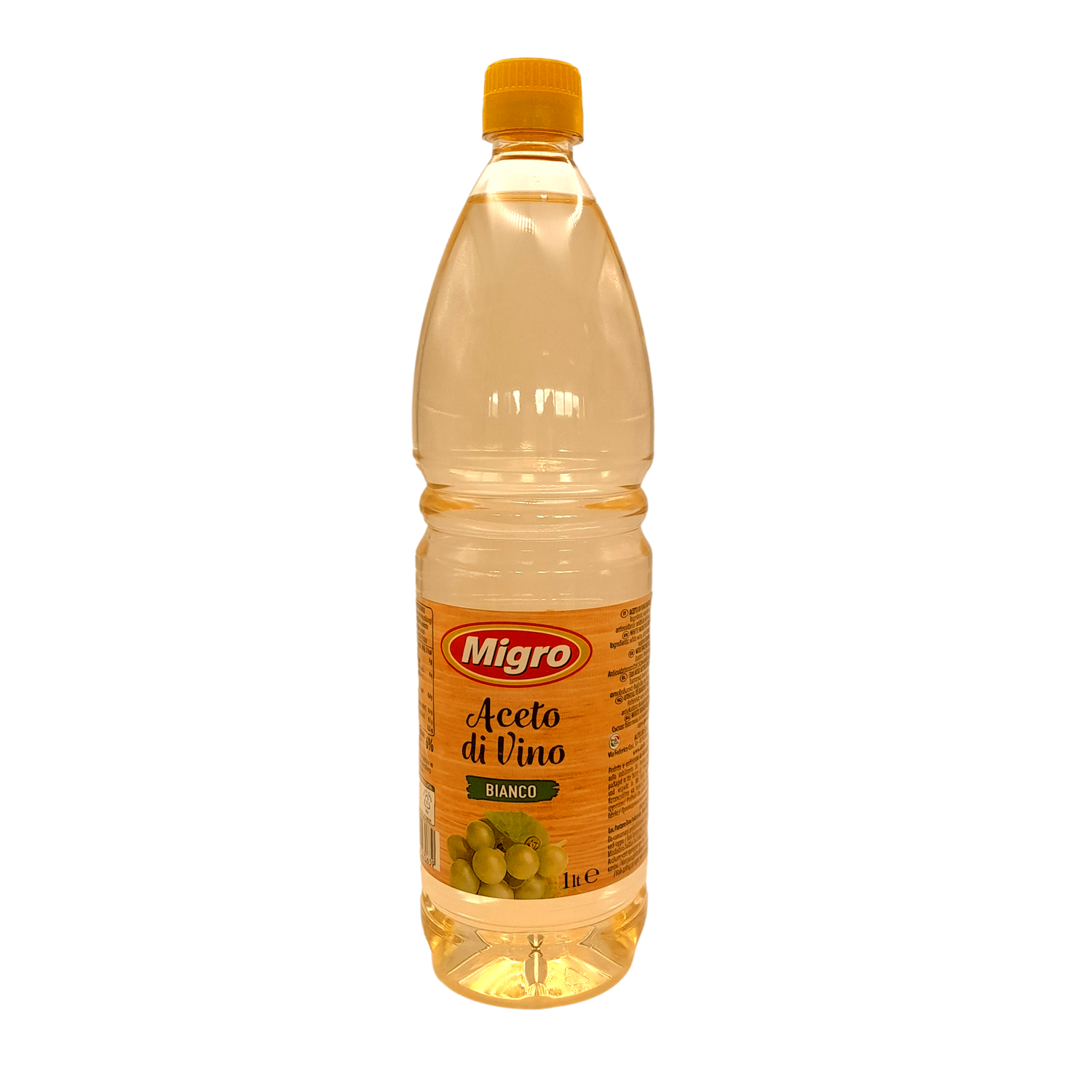 MIGRO VINEGAR LT 1 WHITE IN PLASTIC BOTTLE X 12
