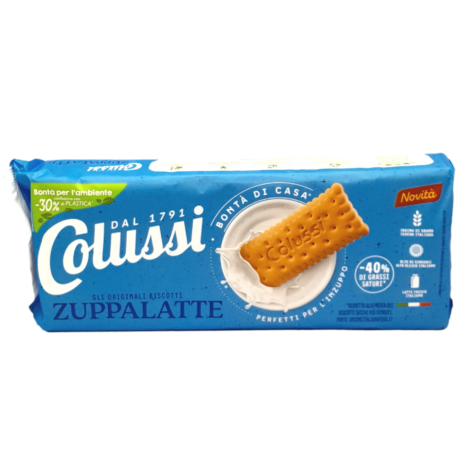 COLUSSI COOKIES GR 250 ZUPPALATTE NO PALM OIL X 24
