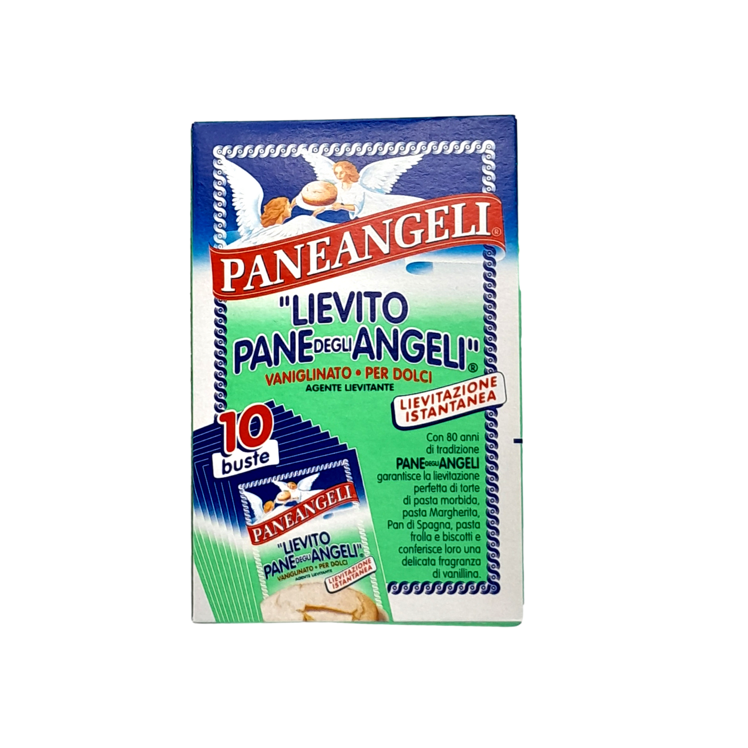 PANEANGELI BAKING POWDER YEAST WITH VANILLA 10 BAGS X 14