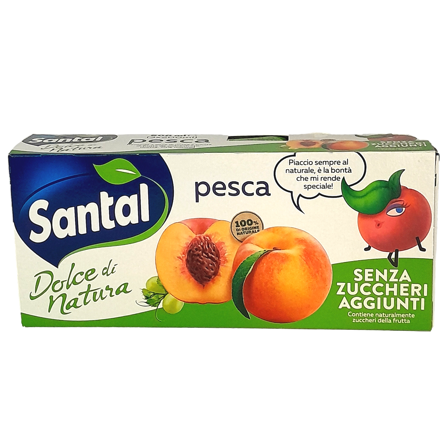 SANTAL FRUIT JUICE ML 200 X 3 PEACH NO ADDED SUGARS X 8