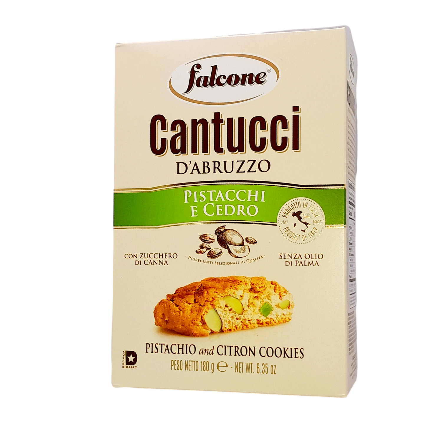 FALCONE CANTUCCI PASTRY GR 180 PISTACCHIO PISTACHIO X 12