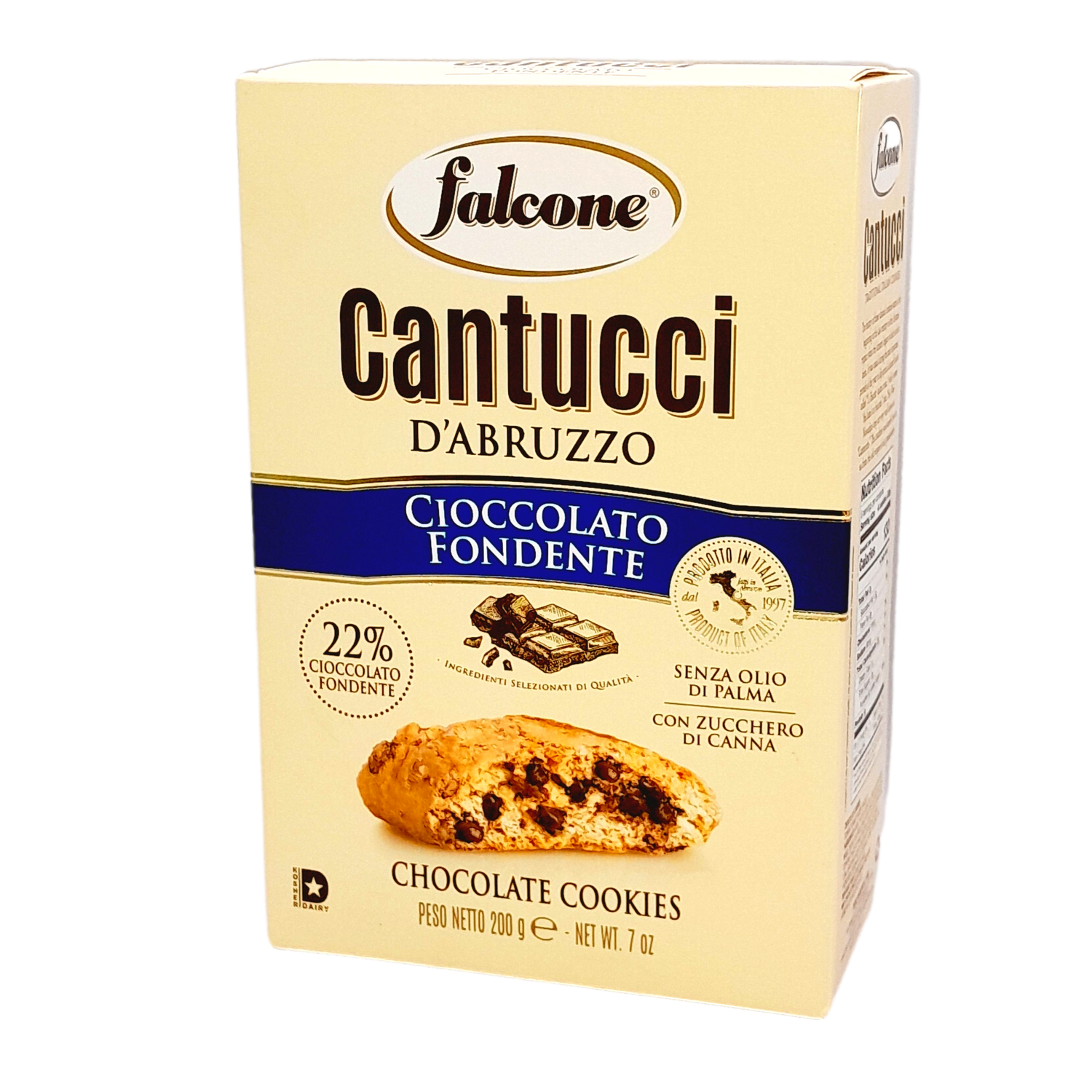 FALCONE CANTUCCI PASTRY GR 200 CHOCOLATE X 12