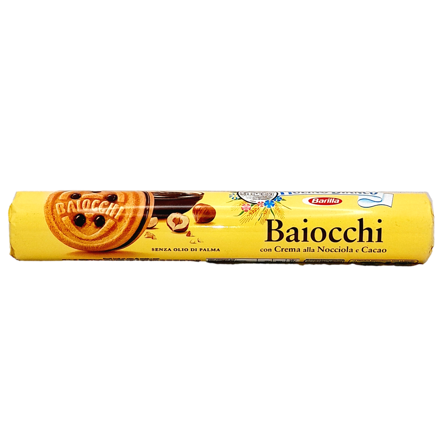 MULINO BIANCO PASTRY FOOD GR 168 BAIOCCHI WITH HAZELNUTS IN TUBE X 12