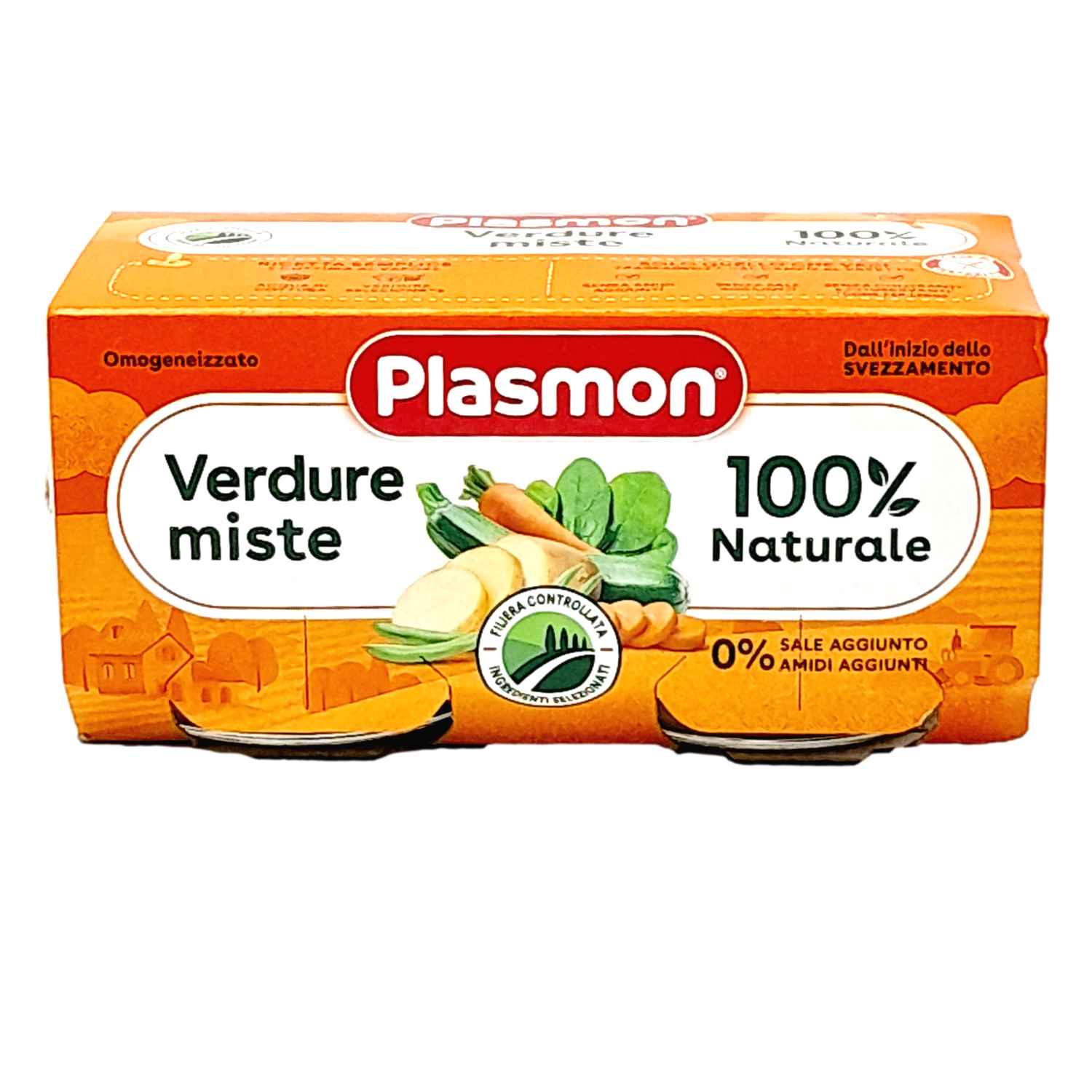 PLASMON BABY FOOD PUREE VEG GR 80 X 2 MIXED VEG X 12