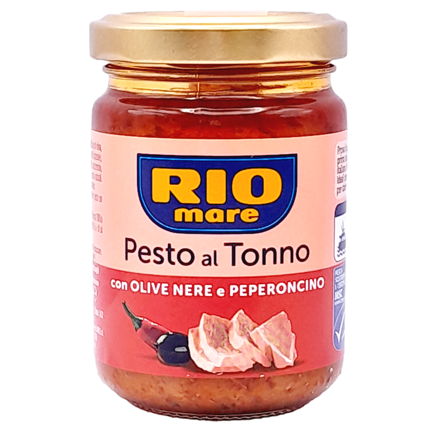 RIO MARE SAUCE GR 130 PESTO TUNA OLIVES AND RED PEPPERS X 12