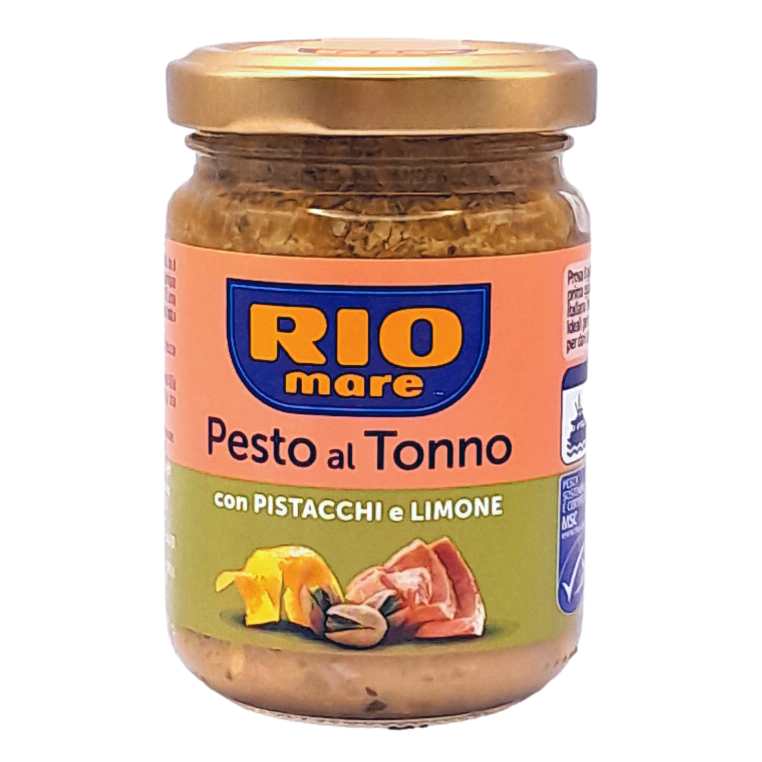 RIO MARE SAUCE GR 130 PESTO TUNA PISTACHIO AND LEMON X 12