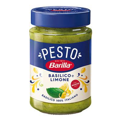 BARILLA SAUCE GR 190 BASIL AND LEMON PESTO X 12