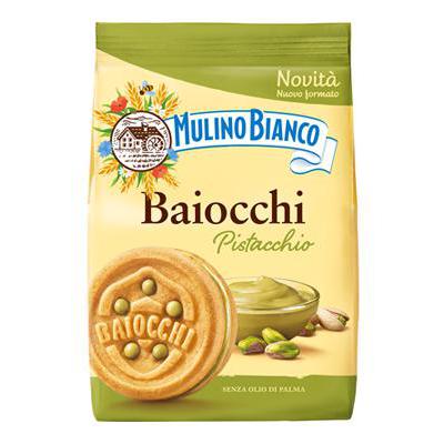 MULINO BIANCO PASTRY FOOD GR 240 BAIOCCHI WITH PISTACHIO CREAM X 10