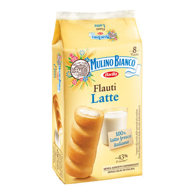 MULINO BIANCO SNACK FLAUTI X 8 MILK X 12