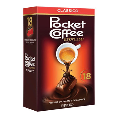 FERRERO POCKET COFFEE T18  X GR 12.5  X 6