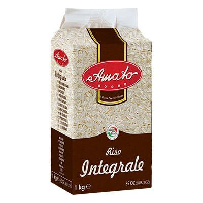 AMATO RICE KG 1 WHOLE WHEAT X 12