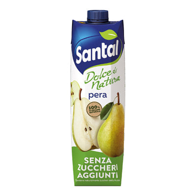 SANTAL FRUIT JUICE LT 1 PEAR NO ADDED SUGARS X 12