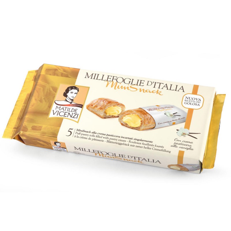 VICENZI PASTRY FOOD GR 125 MINISNACK PASTICCERA CREAM x 16