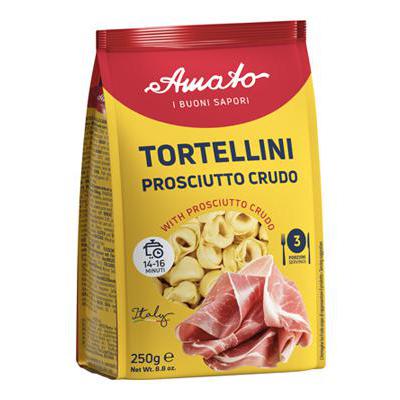 AMATO PASTA GR 250 DRIED TORTELLINI WITH PROSCIUTTO CRUDO X 16